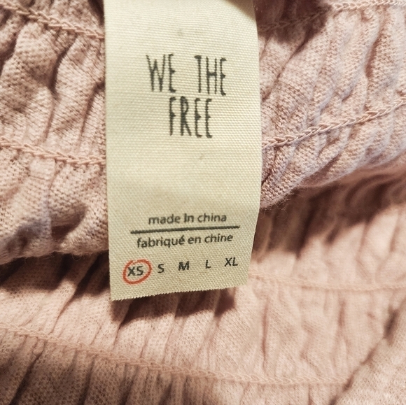 We The Free Anthropologie New To Town Tank Top Woman's XS Oversized Pink EUC - Picture 11 of 12
